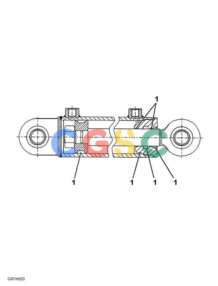 纽荷兰零件查询(CV2500) - VIBRATORY ROLLER (10-007-01[01]) - ENGINE HOOD OPENING CYLINDER New Holland Constructuion