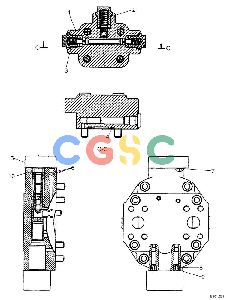 纽荷兰零件查询(DC75) - CRAWLER DOZER (8/04-) (06-12) - HYDROSTATIC MOTOR New Holland Constructuion