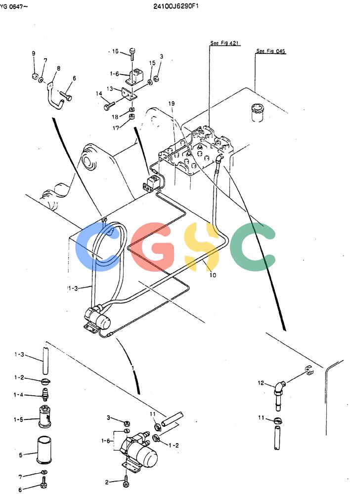 神钢零件查询(MD180LC) - EXCAVATOR ASN YG0647 (1/80-12/06) (08-001) - PUMP ASSY, FUEL Kobelco