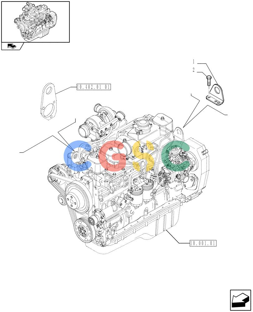 神钢零件查询(F4GE9684R J603) - ENGINE - 504369116 - 84190728 (1/08-12/12) (10.012.04) - HOOKS - ENGINE (2852182) Kobelco