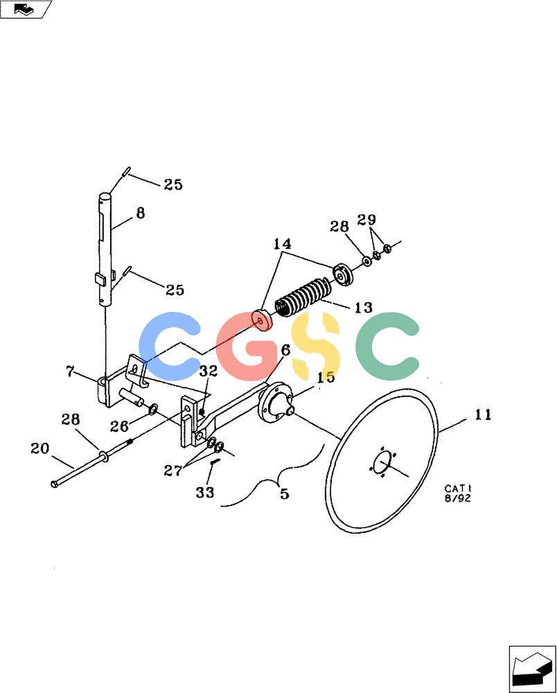 凯斯零件查询(FERTILIZER) - EQUIPMENT - DMI - 1996 (1/96-12/06) (75.200.03) - 20" & 24" COLTER ASSEMBLY Case Agriculture