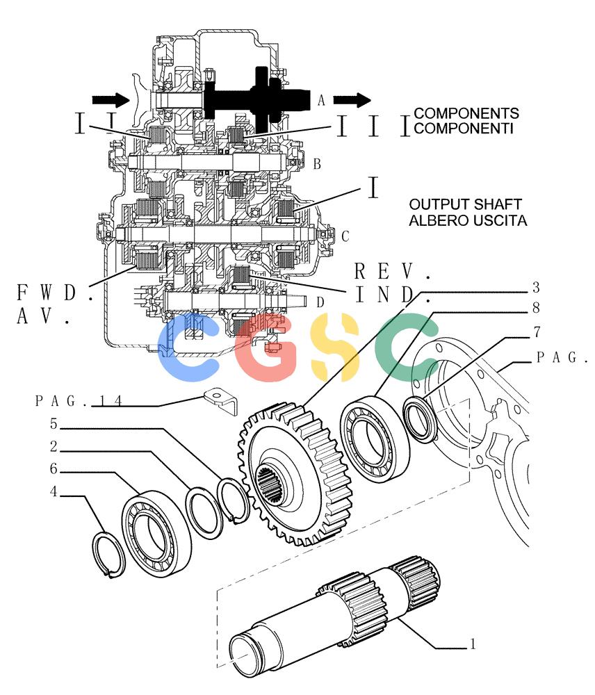 纽荷兰零件查询(DC150PS) - CRAWLER DOZER (1.211[24]) - TRANSMISSION New Holland Constructuion