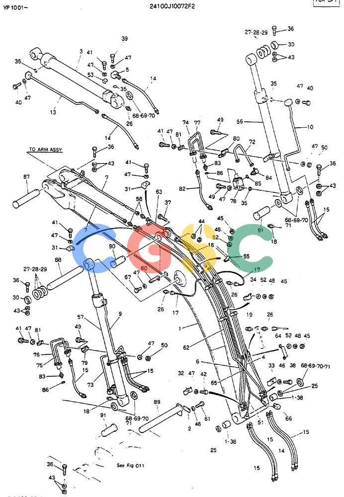 神钢零件查询(MD140BLC) - EXCAVATOR BTW YP1001 - YP1281 (1/80-12/06) (07-002) - BOOM ASSY, 4.6M 24100J10072F2 Kobelco