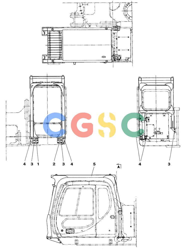 纽荷兰零件查询(E805) - CRAWLER EXCAVATOR (1/05-) (09-075-00[01]) - CAB GUARD New Holland Constructuion
