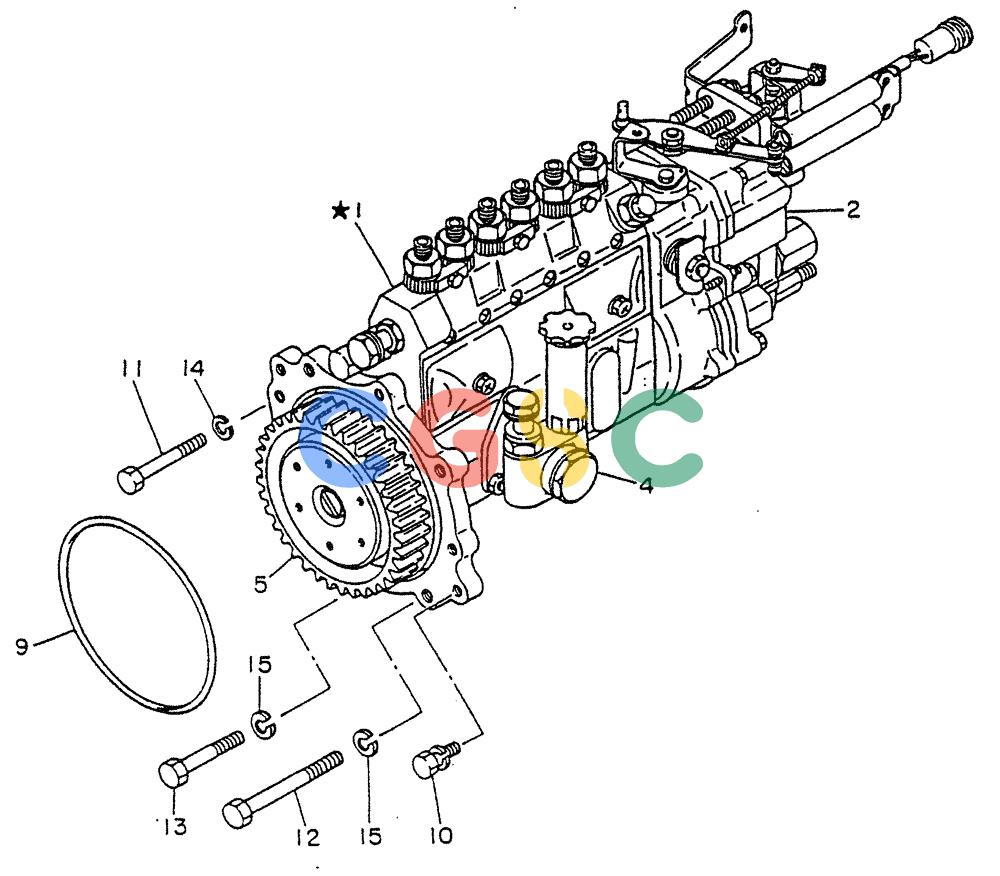 神钢零件查询(FD6(T)14) - NISSAN DIESEL ENGINE ASN 050001 - LK400 & LK500A (1/06-12/06) (05-004[02]) - PUMP-FUEL INJECTION (FITTING PARTS) Kobelco