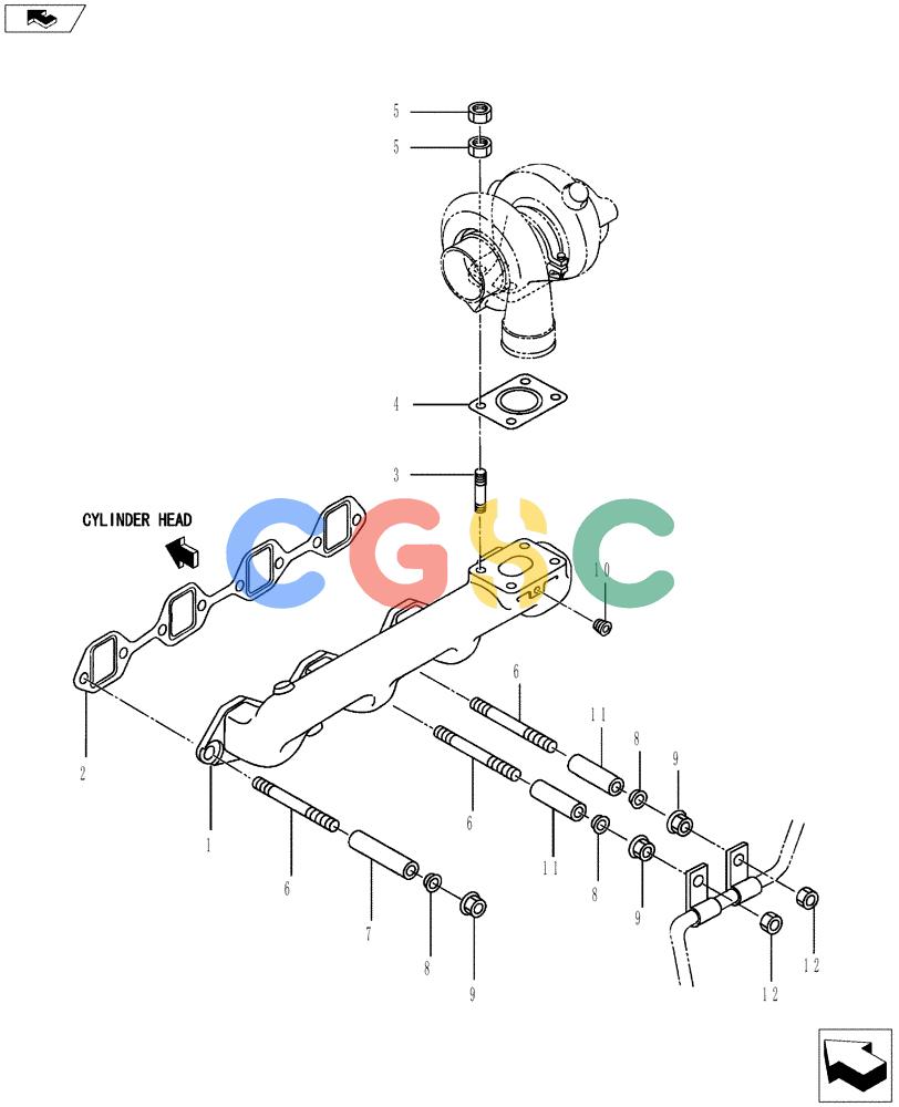 神钢零件查询(ED150-2) - BLADE RUNNER EXCAVATOR/DOZER ASN LH01-01001 (1/09-12/12) (08-018[00]) - EXHAUST SYSTEM Kobelco