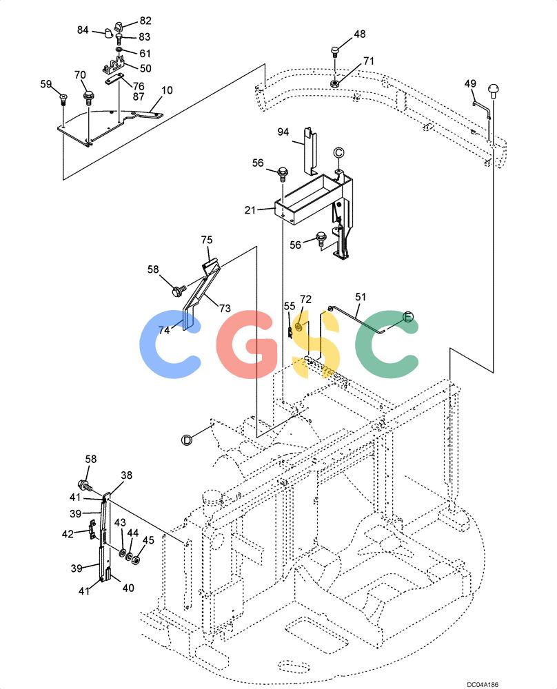 纽荷兰零件查询(EH130) - CRAWLER EXCAVATOR (3/04-) (09 -08[00]) - COVER - SUPPORTS New Holland Constructuion