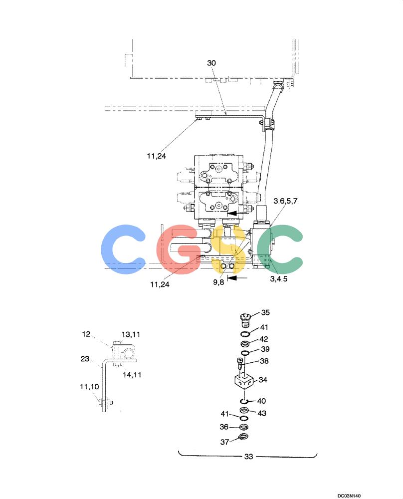 纽荷兰零件查询(EH215) - CRAWLER EXCAVATOR (9/03-) (08 -09[00]) - HYDRAULIC LINES - NIBBLER AND BREAKER New Holland Constructuion