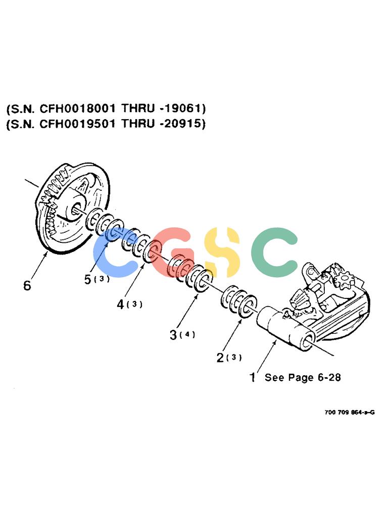 凯斯零件查询(8530) - CASE IH RECTANGULAR BALER (1/88-12/99) (6-24) - KNOTTER AND CAM GEAR ASSEMBLY (RASSPE) (S.N. CFH0018001 - CFH0019061) (S.N. CFH0019501 - CFH0020915) Case Agriculture