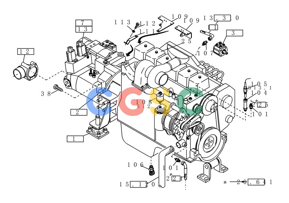 纽荷兰零件查询(EC215) - CRAWLER EXCAVATOR (11/99-) (13.011[003]) - MOTOR MOUNTING PARTS (S/N 721662-721689) New Holland Constructuion