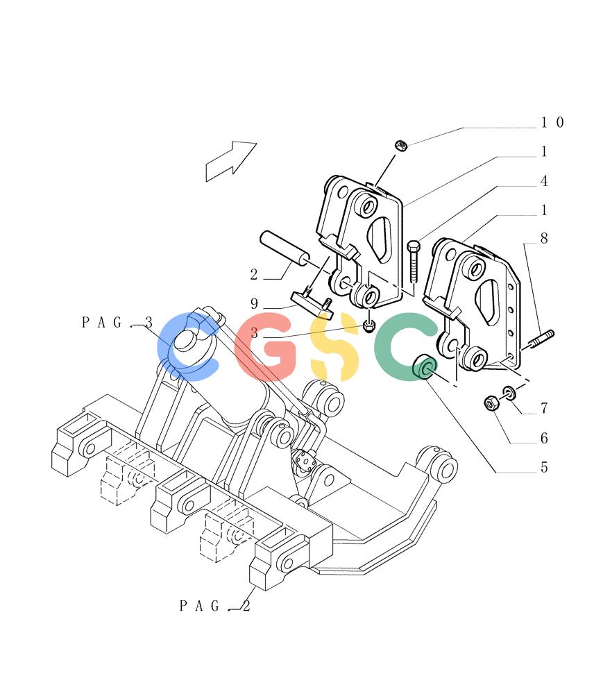 纽荷兰零件查询(DC150PS) - CRAWLER DOZER (9.523[01]) - RIPPER (RP) - 'RECO' - OPTIONAL CODE 76071369 New Holland Constructuion