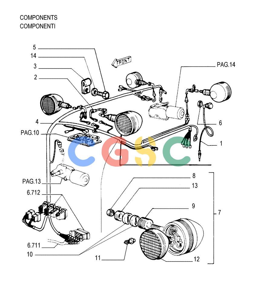 纽荷兰零件查询(FL175) - CRAWLER LOADER (N.A. VERSION) (6/92-) (5.652[15]) - ROPS CAB - ELECTRICAL SYSTEM New Holland Constructuion