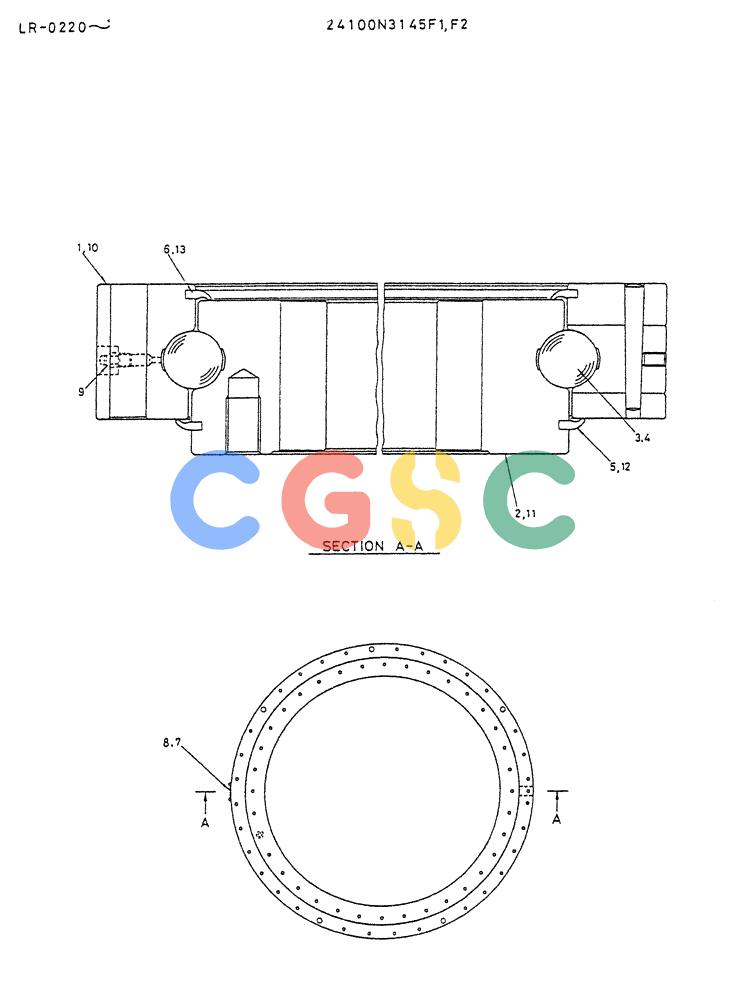 神钢零件查询(K914) - EXCAVATOR ASN LR-0143 (1/79-12/03) (06-012) - BEARING ASSY Kobelco