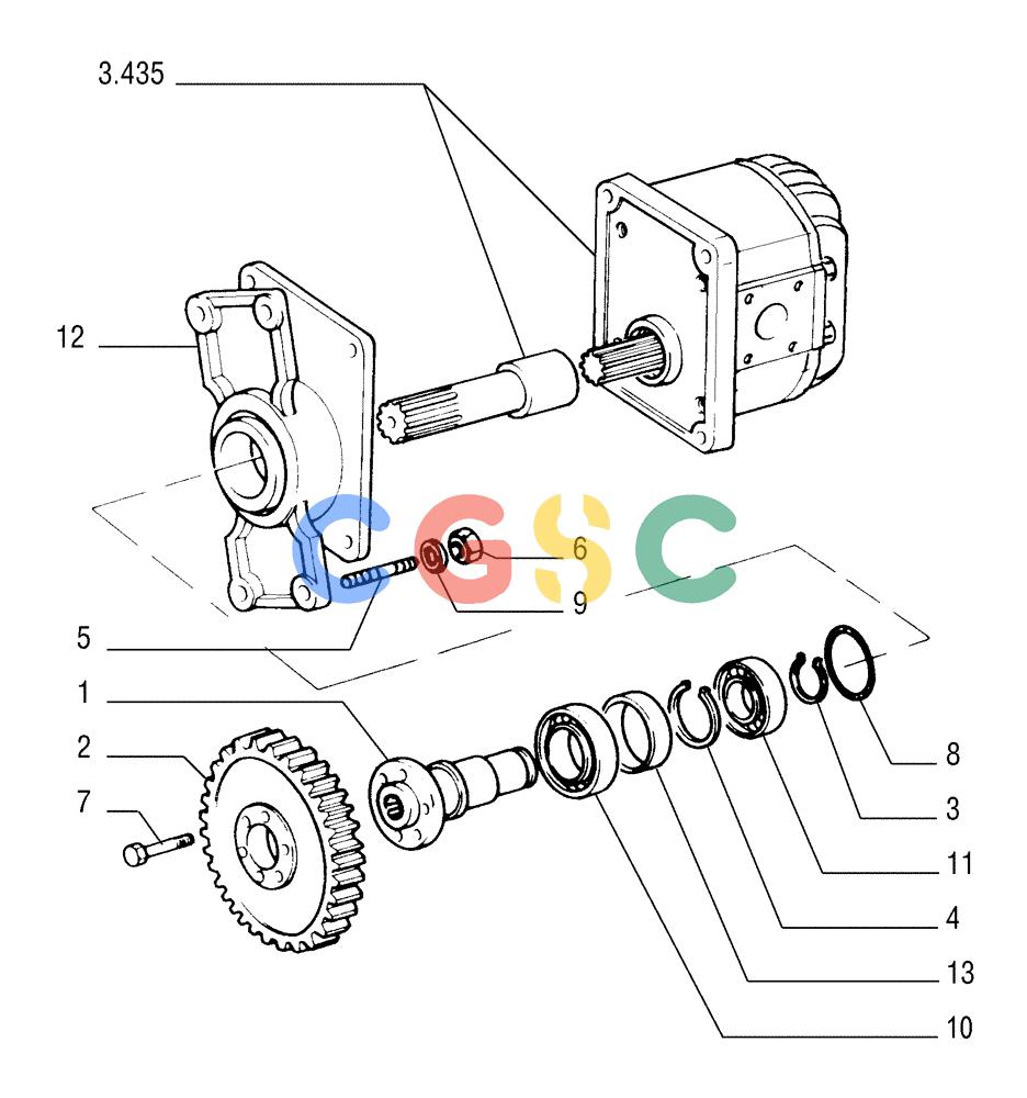 纽荷兰零件查询(FL175) - CRAWLER LOADER (N.A. VERSION) (6/92-) (1.200[05]) - UNIT TORQUE CONVERTER New Holland Constructuion