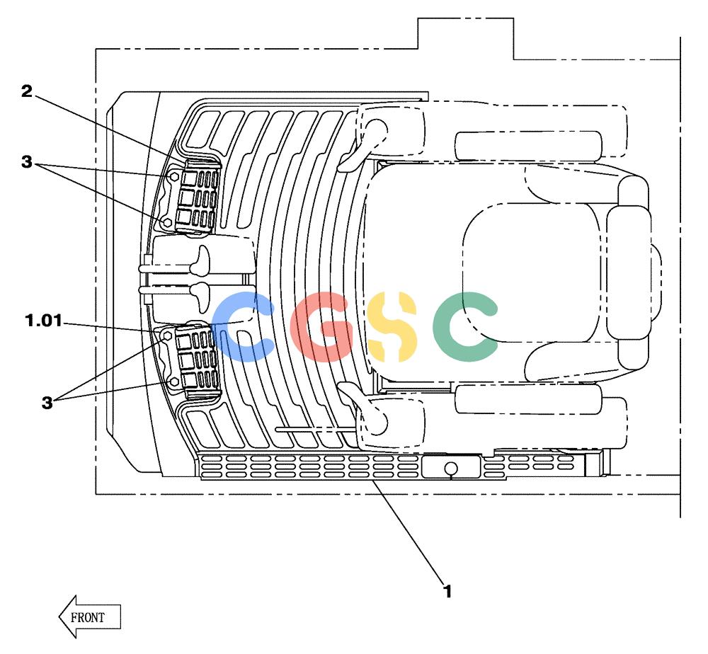 纽荷兰零件查询(E805) - CRAWLER EXCAVATOR TIER 3 (7/06-) (09-018-00[01]) - OPERATORS COMPARTMENT - MAT, FLOOR (STANDARD) New Holland Constructuion