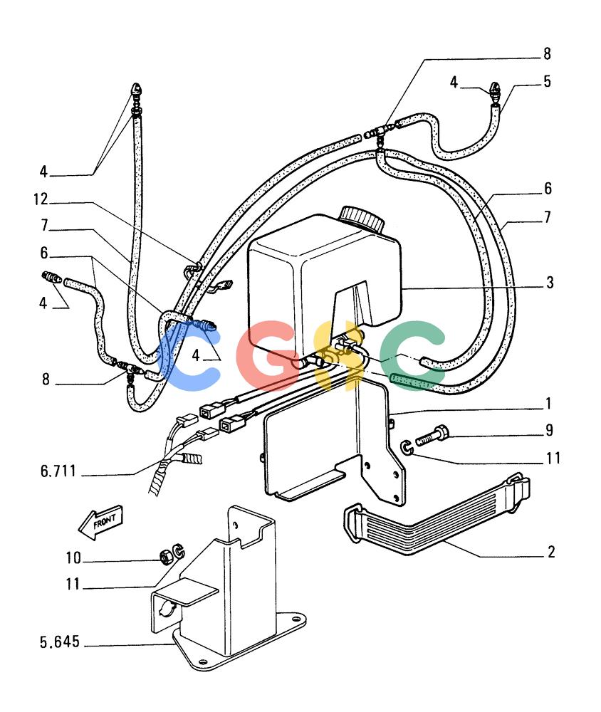 纽荷兰零件查询(FD175) - CRAWLER DOZER (N.A. VERSION)(S/N 061640 & AFTER) (1/93-) (5.652[03]) - ROPS CAB - WINDSHIELD WASHER New Holland Constructuion
