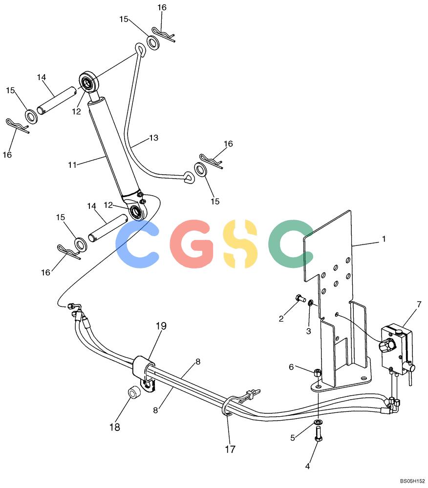 纽荷兰零件查询(DC85) - CRAWLER DOZER (8/04-) (09-24) - CAB OR CANOPY - TILT COMPONENTS New Holland Constructuion
