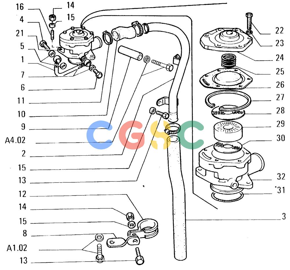 纽荷兰零件查询(FL14E) - CRAWLER LOADER (A1.25/A[001]) - ENGINE VENTILATION LINES New Holland Constructuion