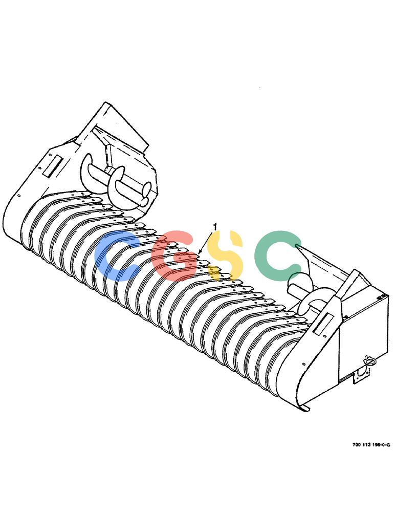 凯斯零件查询(8580) - CASE IH LARGE RECTANGULAR BALER (1/88-12/98) (03-02) - PICKUP ASSEMBLY, COMPLETE Case Agriculture