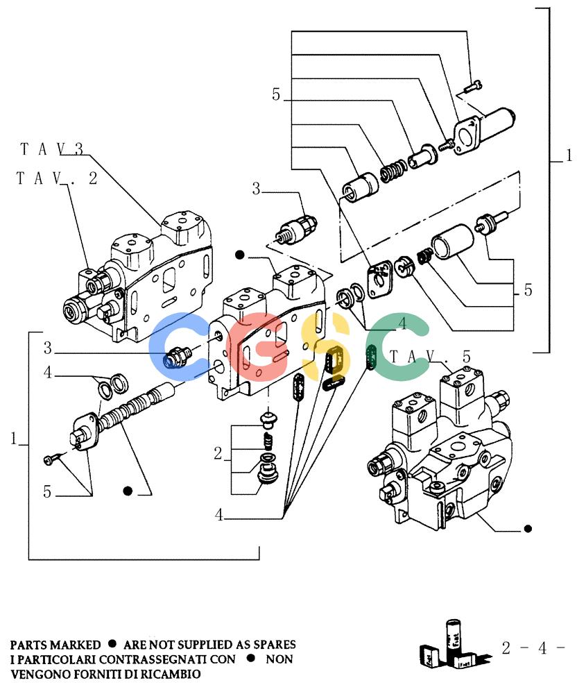 纽荷兰零件查询(FD145) - CRAWLER DOZER (N.A. VERSION) (10/98-) (3.436[04]) - 3 SPOOL VALVE - COMPONENTS New Holland Constructuion