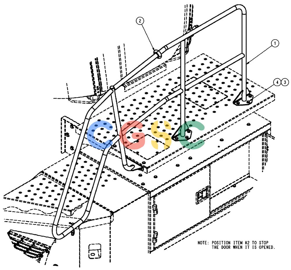 凯斯零件查询(FLX3510) - FLOATER (8/04-8/06) (04-009) - HANDRAIL GROUP, ONE-PIECE Case Agriculture