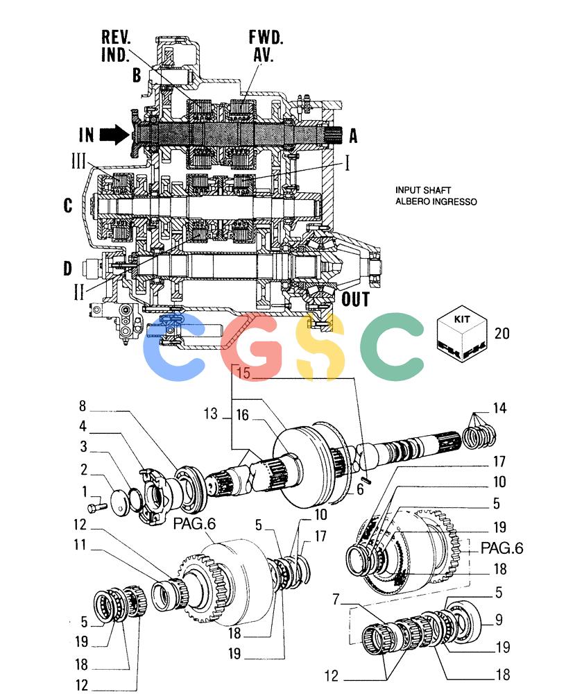 纽荷兰零件查询(FD255) - CRAWLER DOZER (N.A. VERSION) (7/95-) (1.211[05]) - TRANSMISSION - COMPONENTS New Holland Constructuion