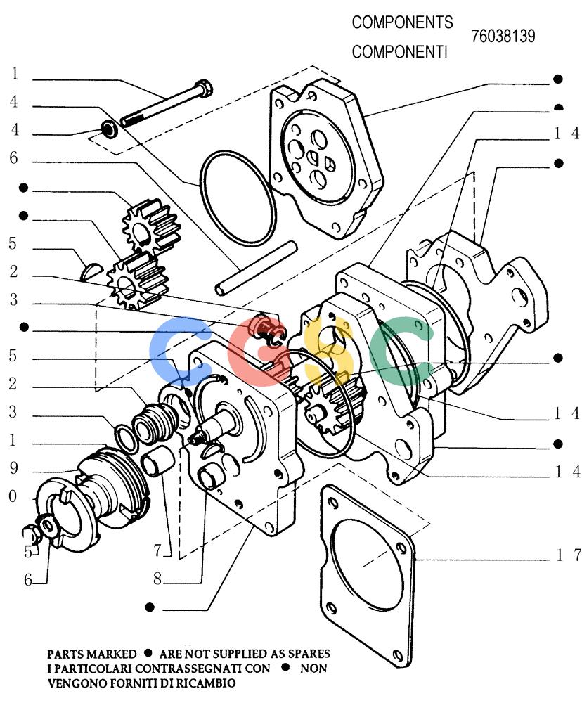 纽荷兰零件查询(FL145) - CRAWLER LOADER (N.A. VERSION) (11/98-) (1.200[09]) - TRANSMISSION - CONVERTER PUMP New Holland Constructuion