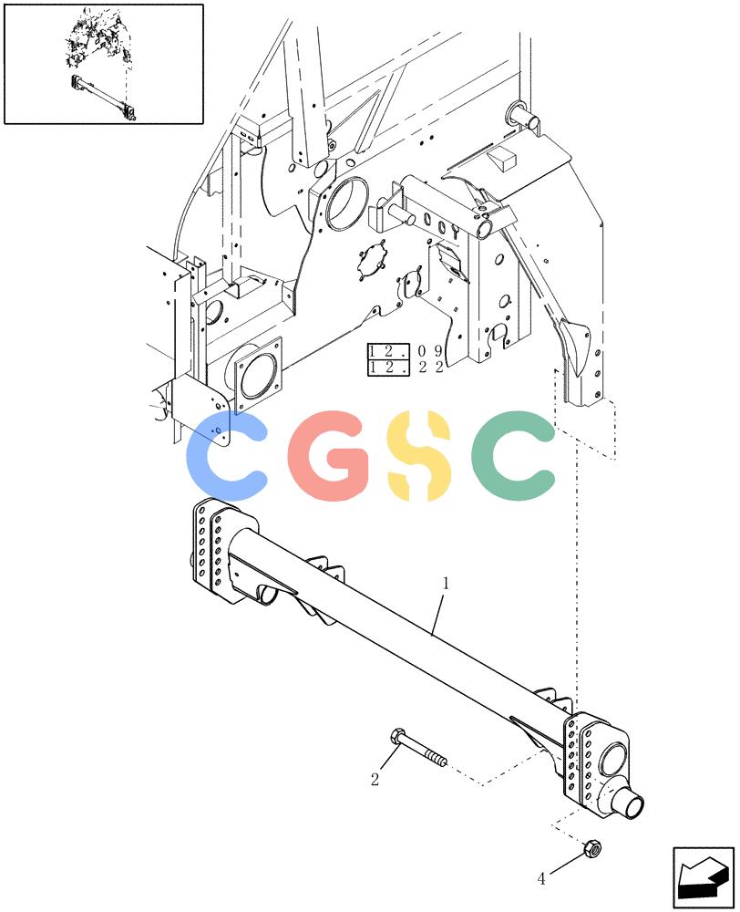 凯斯零件查询(RBX563) - CASE IH ROUND BALER (9/05-12/06) (05.20) - AXLE Case Agriculture