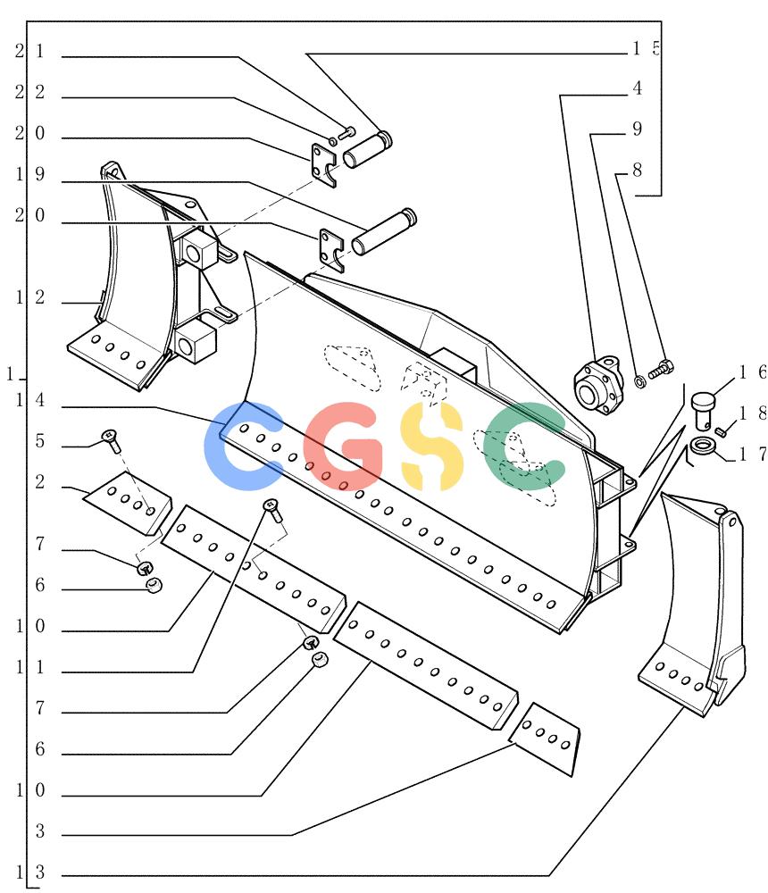 纽荷兰零件查询(DC150PS) - CRAWLER DOZER (9.481[01]) - FOLDABLE PAT LGP BLADE - OPTIONAL CODE 76079211 New Holland Constructuion