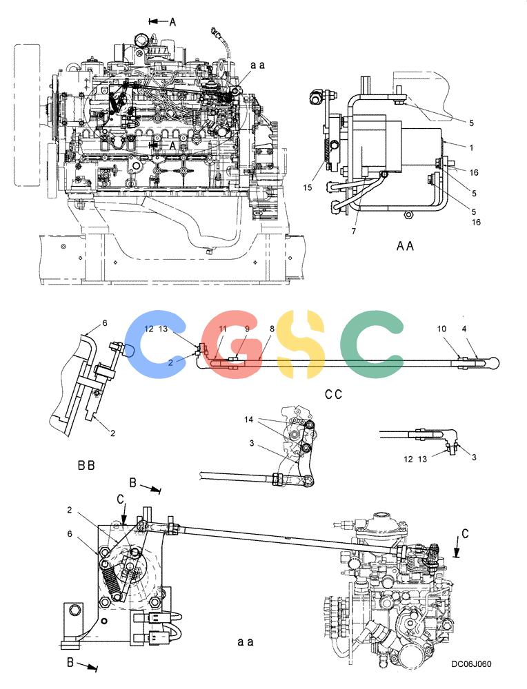 纽荷兰零件查询(E215B) - CRAWLER EXCAVATOR - TIER 3 (ROPS CAB) ASN NBDA21800 (6/13-) (01-006[00]) - CONTROL ASSY, ENGINE New Holland Constructuion