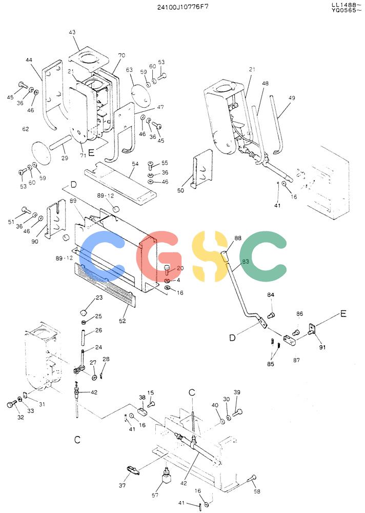 神钢零件查询(K907LC) - MARK II EXCAVATOR ASN YQ0565 (NA) (1/87-12/03) (03-001[02]) - CONTROL ASSY Kobelco