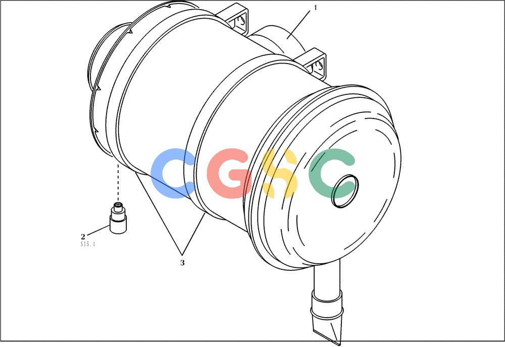 纽荷兰零件查询(EC160) - CRAWLER EXCAVATOR (4/99-) (13.501[001]) - AIR FILTER MOUNTING PARTS (S/N 716001-716038) New Holland Constructuion