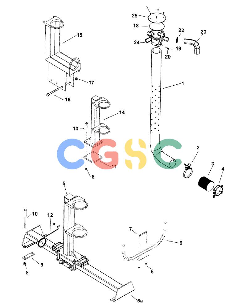 凯斯零件查询(1100) - CONCORD AIR SYSTEM (10/97-12/00) (F02) - PRIMARY MANIFOLD, TUBES & STANDS Case Agriculture