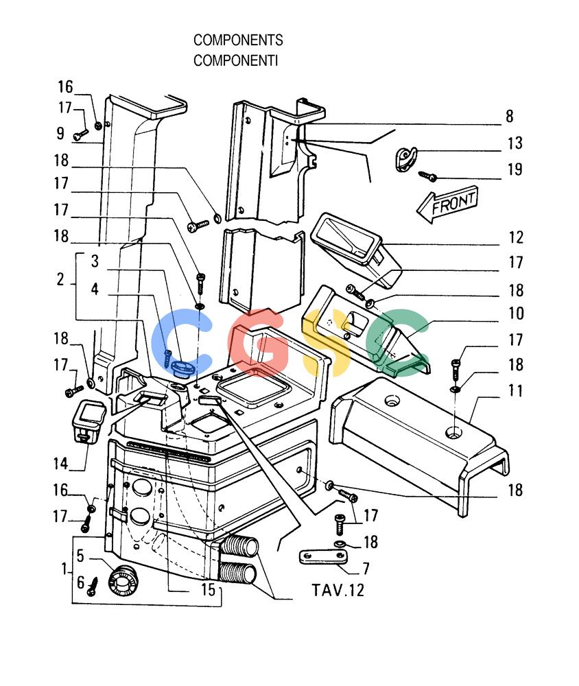 纽荷兰零件查询(FD175) - CRAWLER DOZER (N.A. VERSION)(S/N 061640 & AFTER) (1/93-) (5.652[10]) - ROPS CAB - COVERING New Holland Constructuion