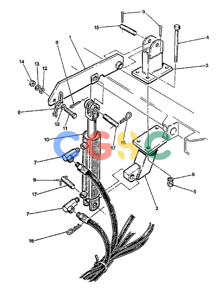 凯斯零件查询(1002) - CONCORD AIR SYSTEM (9/81-12/01) (40) - HYDRAULIC WHEEL LIFT Case Agriculture