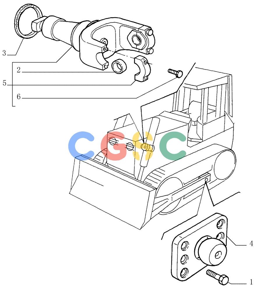 纽荷兰零件查询(FD145) - CRAWLER DOZER (N.A. VERSION) (10/98-) (3.454[01]) - SUPPORT - FRONT IMPLEMENT New Holland Constructuion