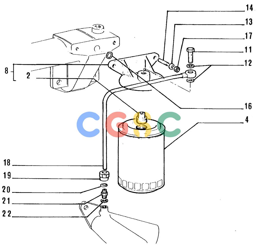 纽荷兰零件查询(FL14E) - CRAWLER LOADER (A4.02[003]) - WATER PUMP AND LINES New Holland Constructuion
