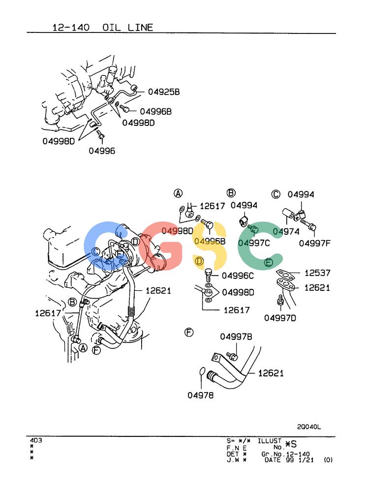 神钢零件查询(ED190LC-6E) - BLADE RUNNER EXCAVATOR/DOZER BTW YL03U0136 - YL03U0292 (1/05-12/06) (12-140) - OIL LINE Kobelco