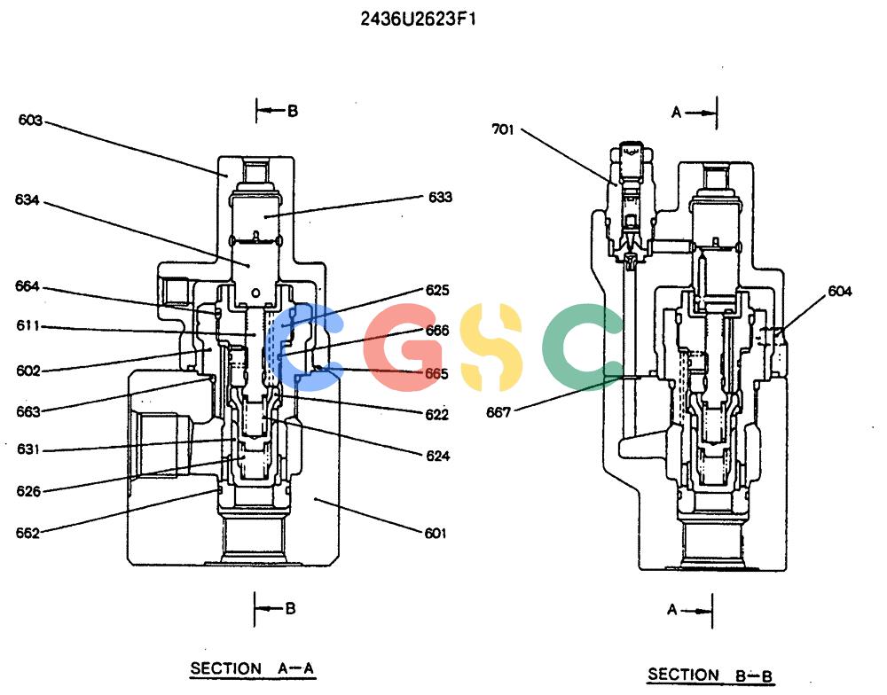 神钢零件查询(MD140C) - EXCAVATOR BTW YPU0301 - YPU0500 (1/80-12/06) (16-007) - VALVE ASSY, HOLDING Kobelco
