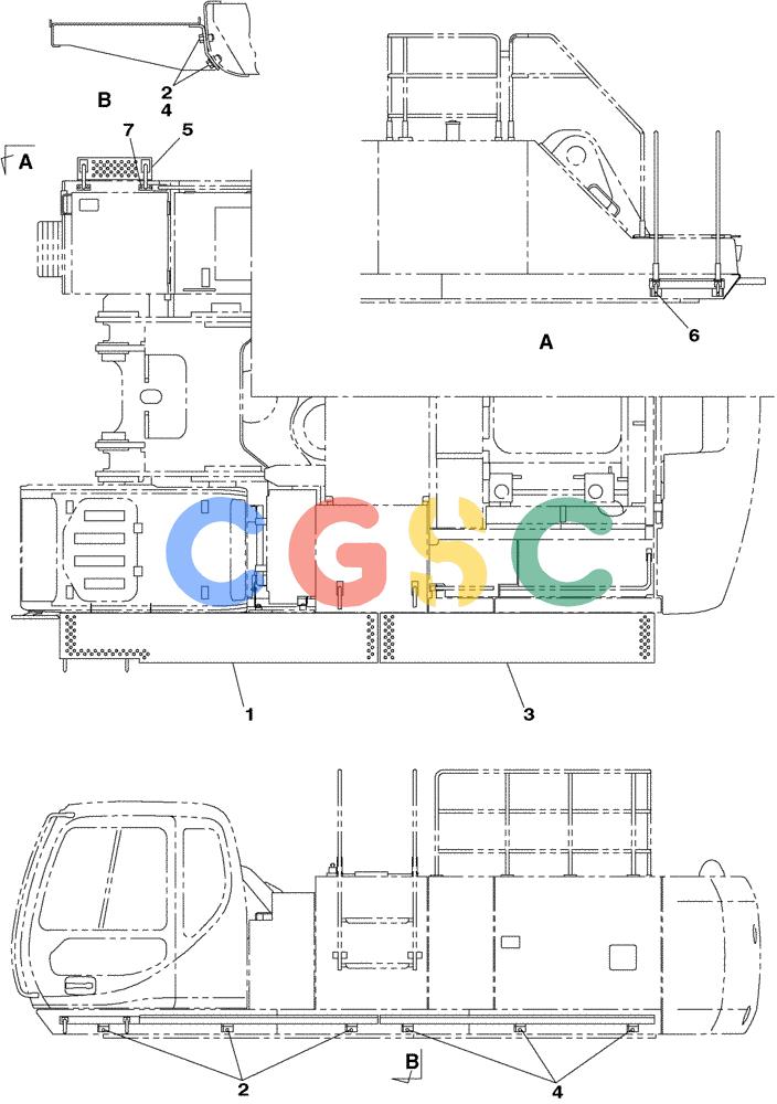 纽荷兰零件查询(E805) - CRAWLER EXCAVATOR (1/05-) (09-009-00[01]) - CATWALK New Holland Constructuion