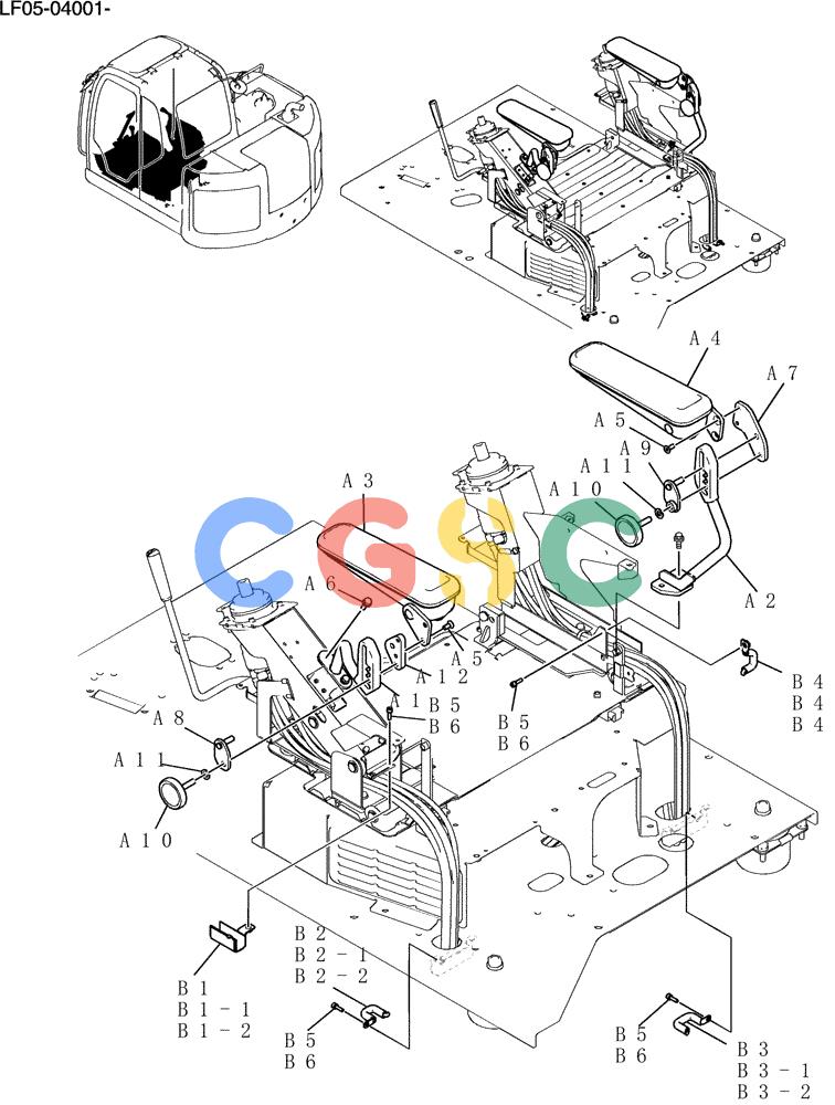 纽荷兰零件查询(E80BMSR) - CRAWLER EXCAVATOR ASN LF05-04001 - (N8TA18060) (132-18[1]) - ARM REST New Holland Constructuion