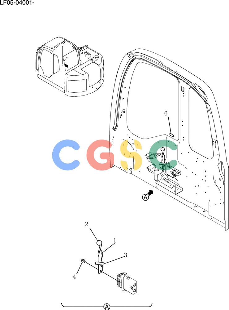 纽荷兰零件查询(E80BMSR) - CRAWLER EXCAVATOR ASN LF05-04001 - (N8TA18060) (121-71[1]) - CONTROL ASSY, DOZER New Holland Constructuion