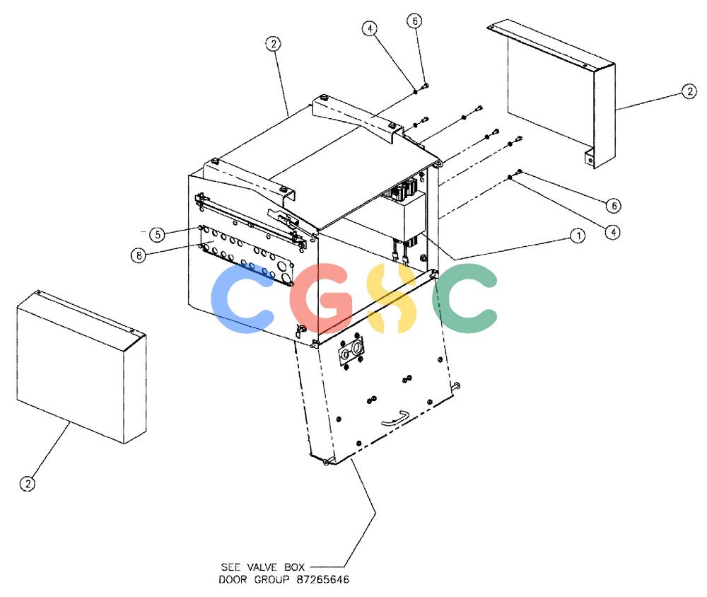 凯斯零件查询(810) - FLEX-AIR APPLICATOR - 2009 (9/09-12/11) (02-036) - VALVE BOX GROUP, DOUBLE BIN Case Agriculture