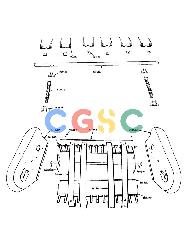 凯斯零件查询(130) - CASE TWINE TIE RECTANGULAR BALER (1/55-12/72) (30) - PICKUP RAKE Case Agriculture