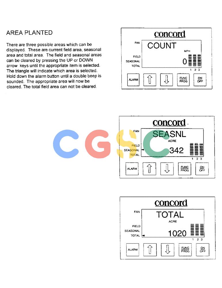凯斯零件查询(1100) - CONCORD AIR SYSTEM (10/97-12/00) (C07) - AREA PLANTED Case Agriculture