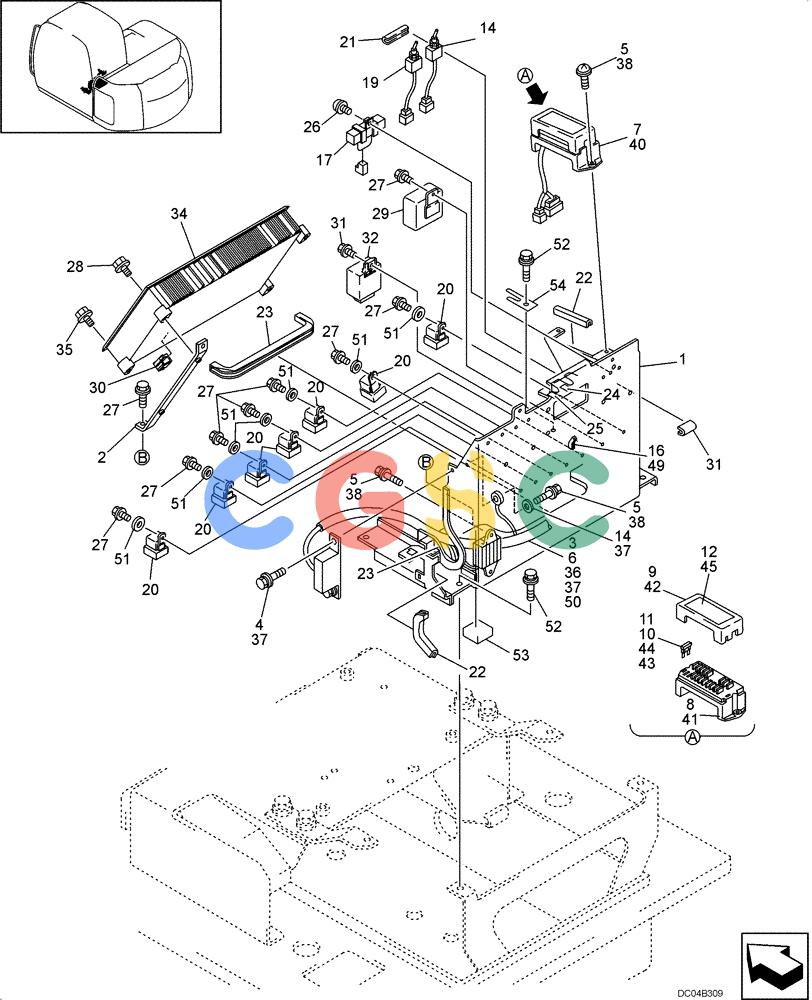 纽荷兰零件查询(E130) - CRAWLER EXCAVATOR (N.A.) (1/06-) (04 -03[00]) - RELAY ASSY New Holland Constructuion