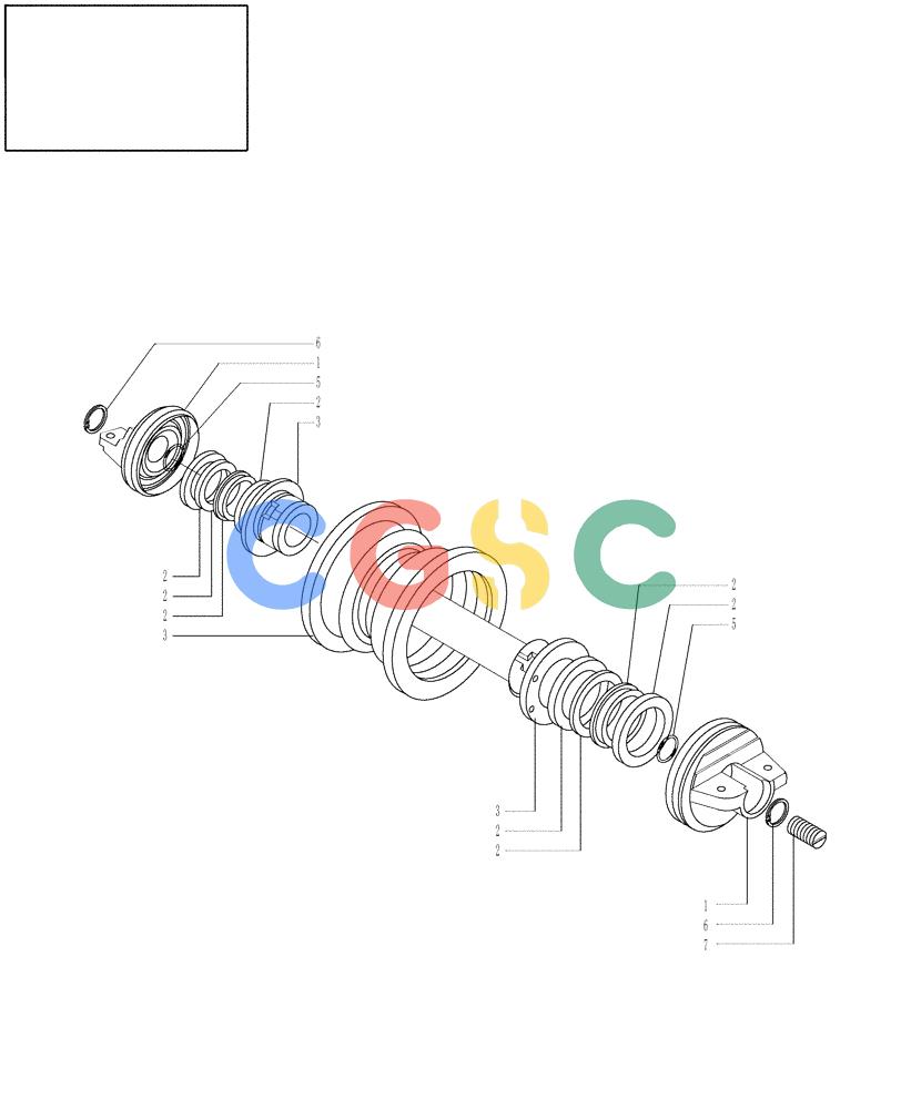 纽荷兰零件查询(DC70) - CRAWLER DOZER (N.A. VERSION) (4/99-) (4.345[01A]) - TRACK ROLLERS DC70 New Holland Constructuion