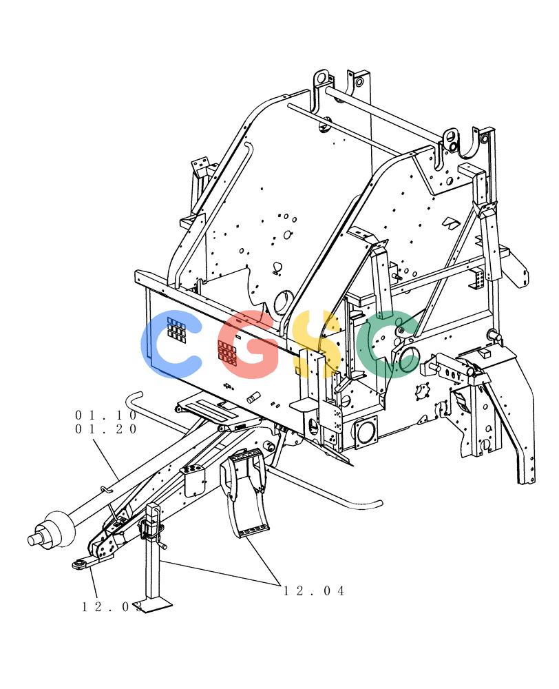 凯斯零件查询(RBX562) - CASE IH ROUND BALER (9/02-7/05) (SECTION 01[RBX562]) - PICTORIAL INDEX, PTO DRIVE SHAFT Case Agriculture