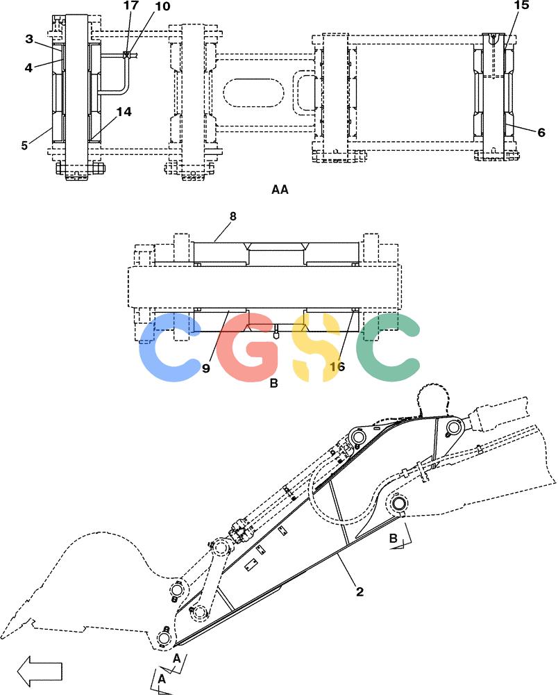 纽荷兰零件查询(E805) - CRAWLER EXCAVATOR (1/05-) (09-101-01[01]) - DIPPER - 3,66 M (12 FT) New Holland Constructuion