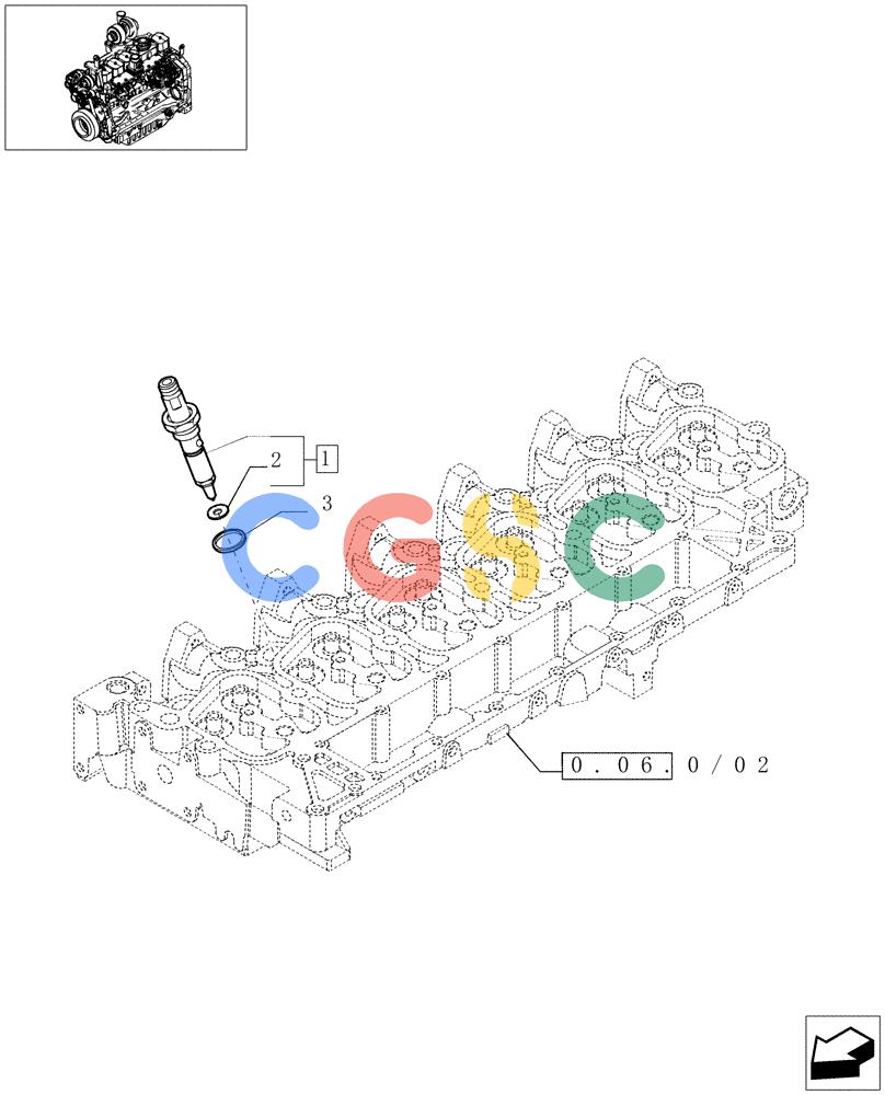 神钢零件查询(F4GE9684D J600) - ENGINE 504124796 - 920019899 (1/07-12/11) (0.14.0[02]) - INJECTION EQUIPMENT - INJECTOR (504125156) Kobelco